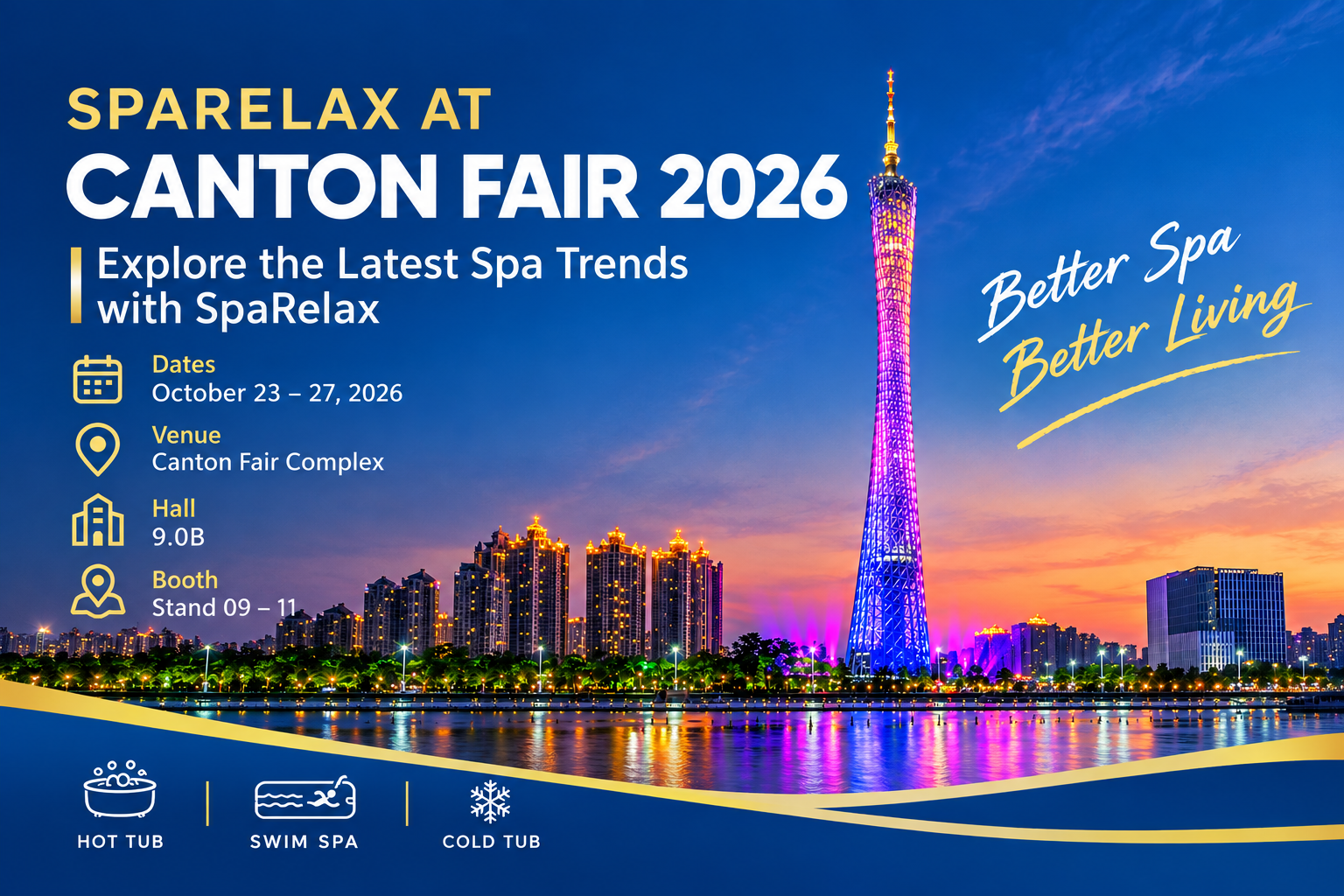 See You at Canton Fair 2026 | SpaRelax Is Ready to Meet You